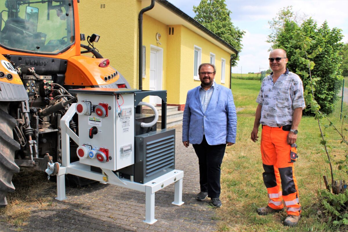 Notstromgenerator sichert die Wasserversorgung in Kastl