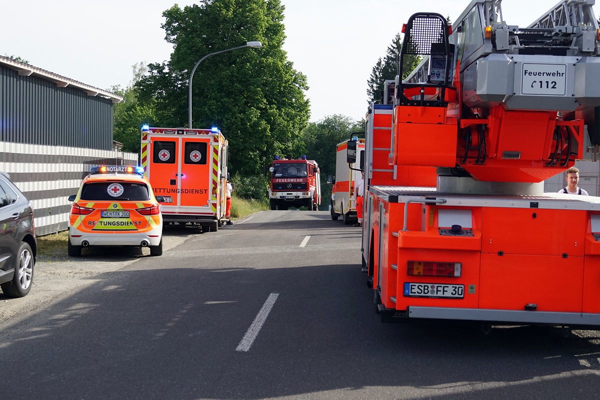 Großalarm für die Einsatzkräfte im Industriegebiet
