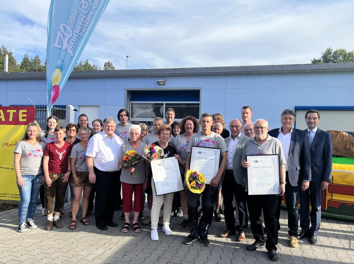 Druckerei Hutzler feiert 75-jähriges Jubiläum