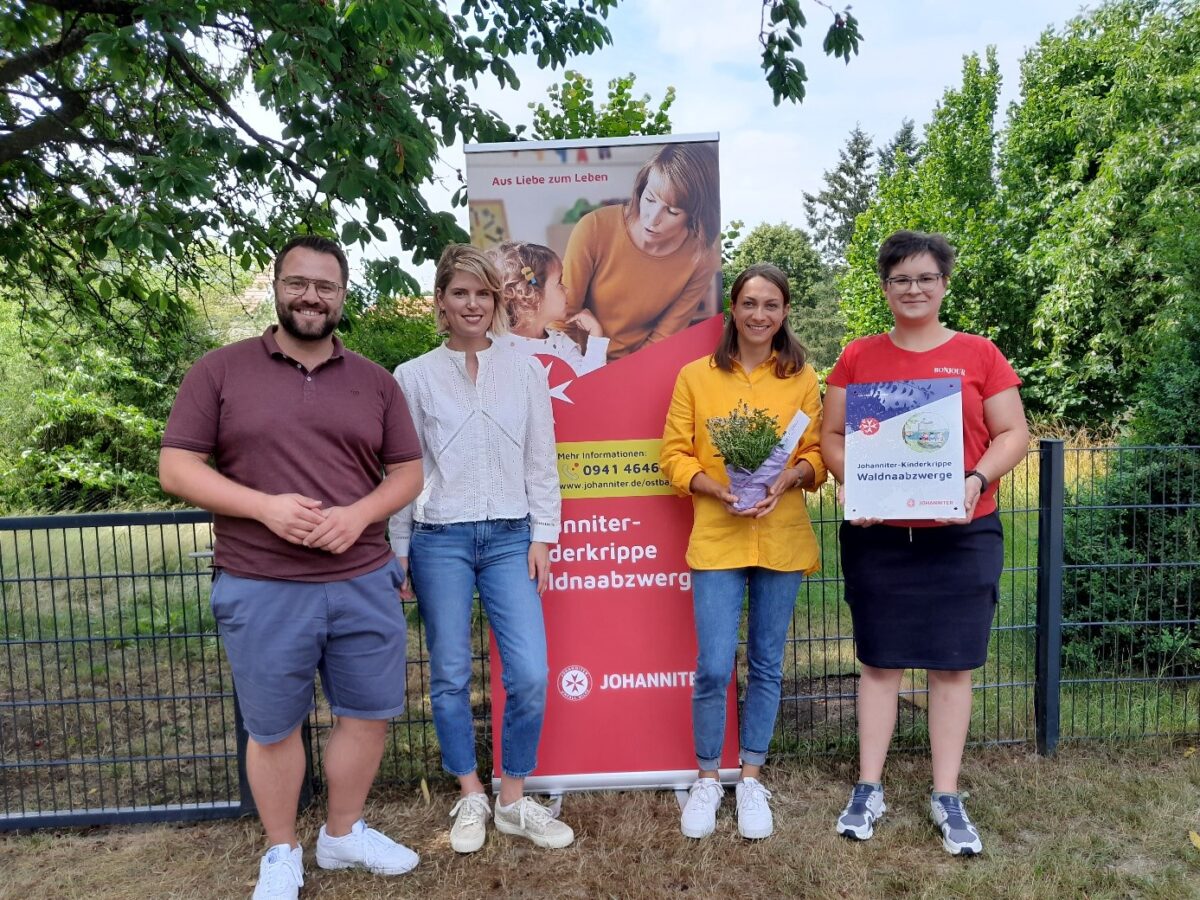 Die Johanniter-Kinderkrippe in Falkenberg stellt ihren neuen Namen vor