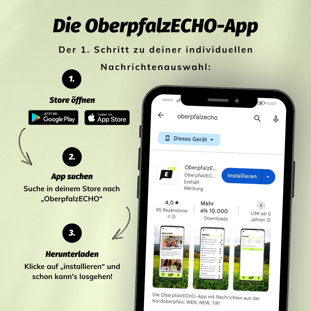 1. Schritt: Die Installation - Unsere neue OberpfalzECHO-App