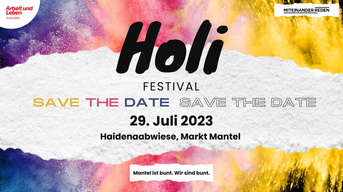 Zu bunt für Schröder? Arbeit und Leben lädt zum Holi-Festival nach Mantel