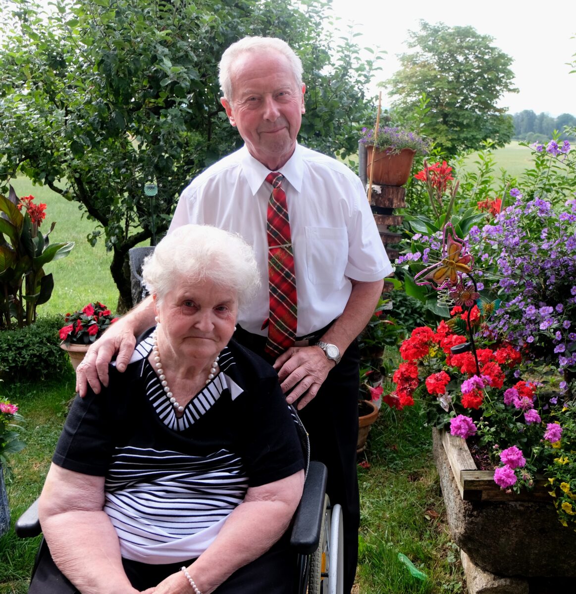 Gertraud und Erich Schieder aus Ellenbach feiern diamantene Hochzeit