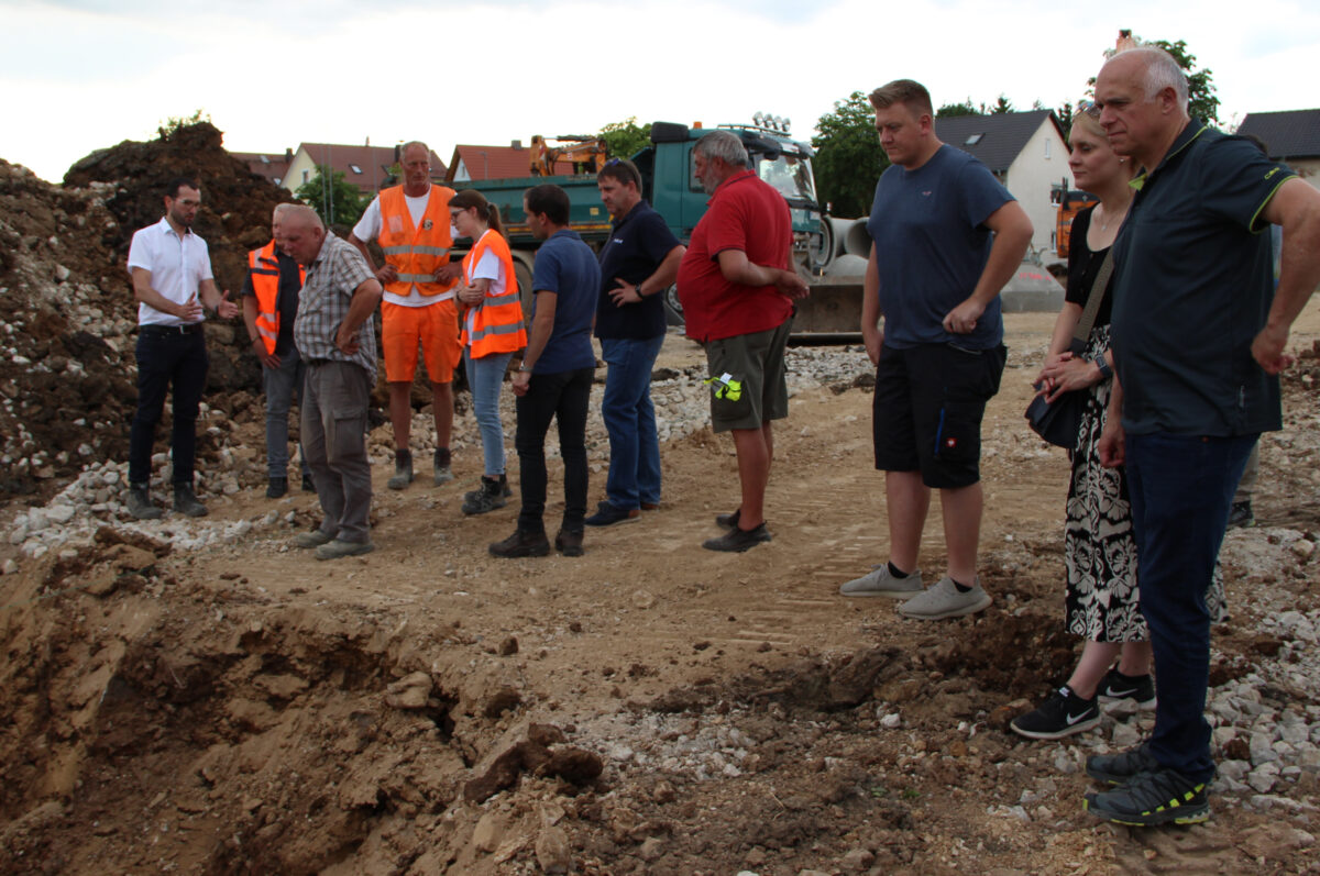 Großbaustelle in der Eschenbacher Straße