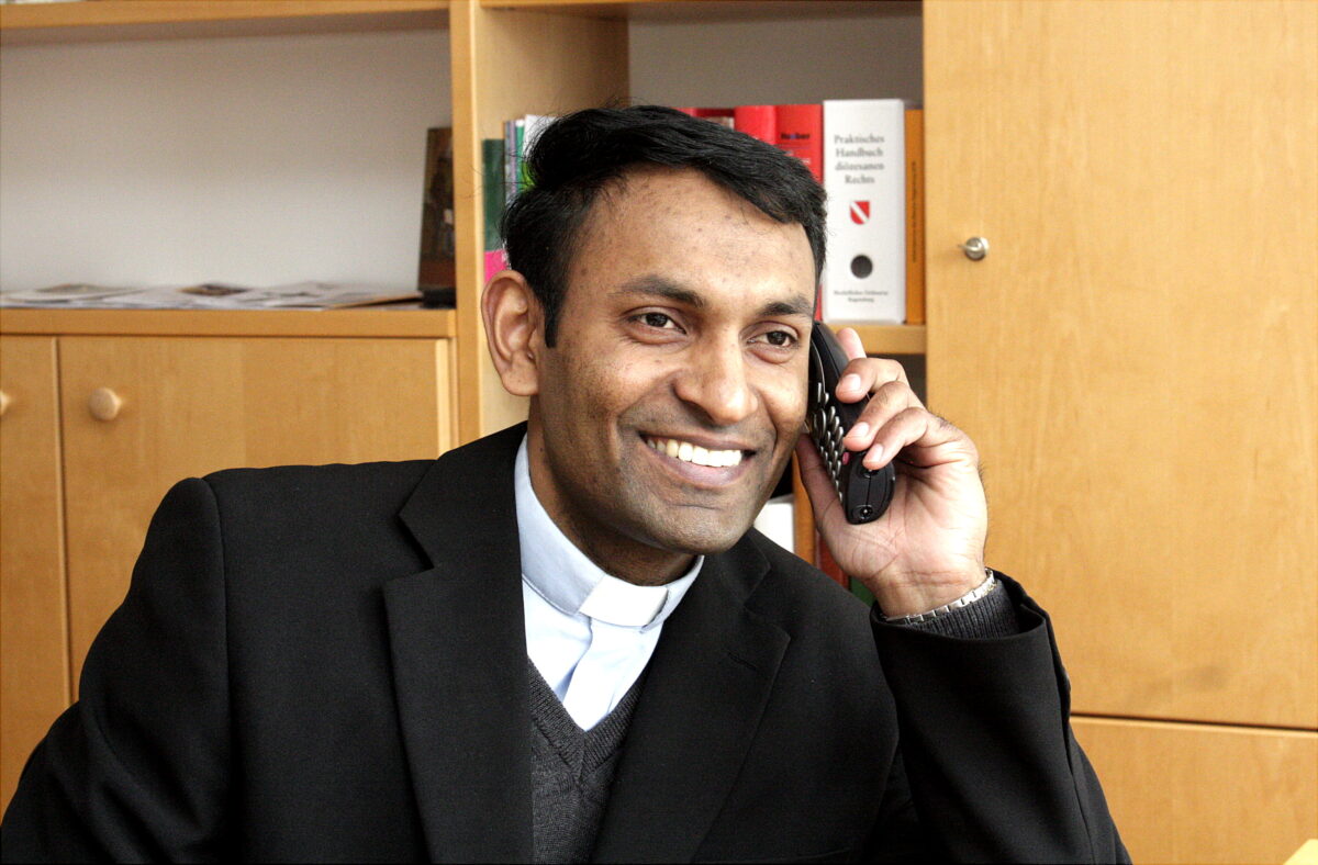 Pfarrer Jaison Thomas verabschiedet sich aus Pirk