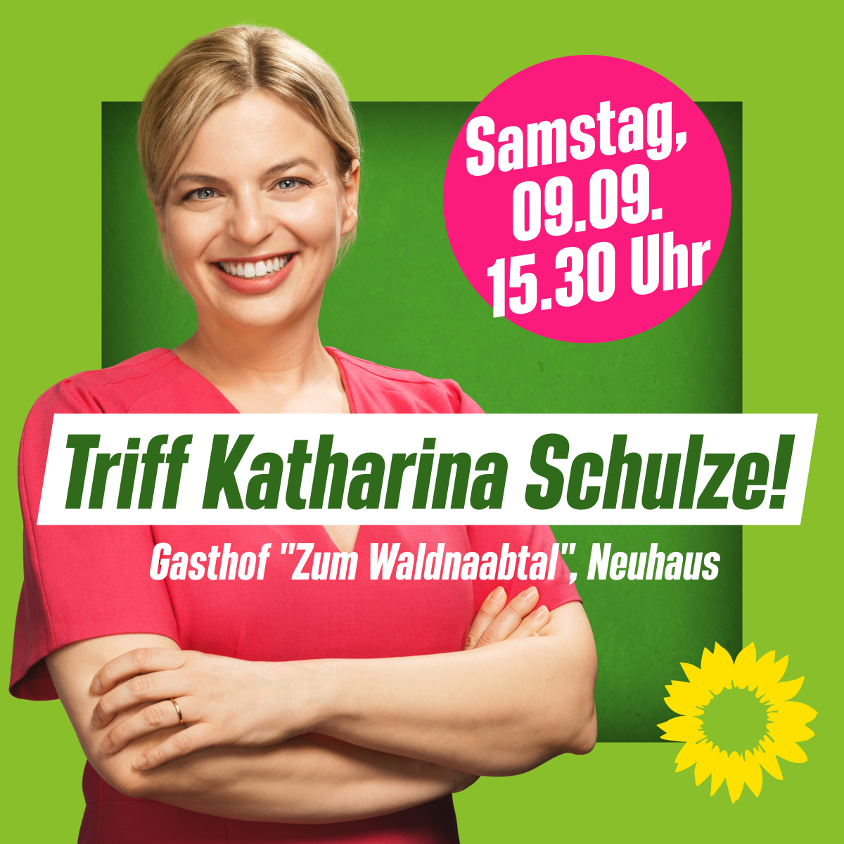 Grüne Spitzenkandidaten zu Besuch in Weiden und Neuhaus