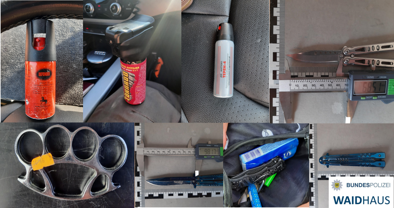Sieben Waffen in sieben Stunden – verbotene Gegenstände sichergestellt