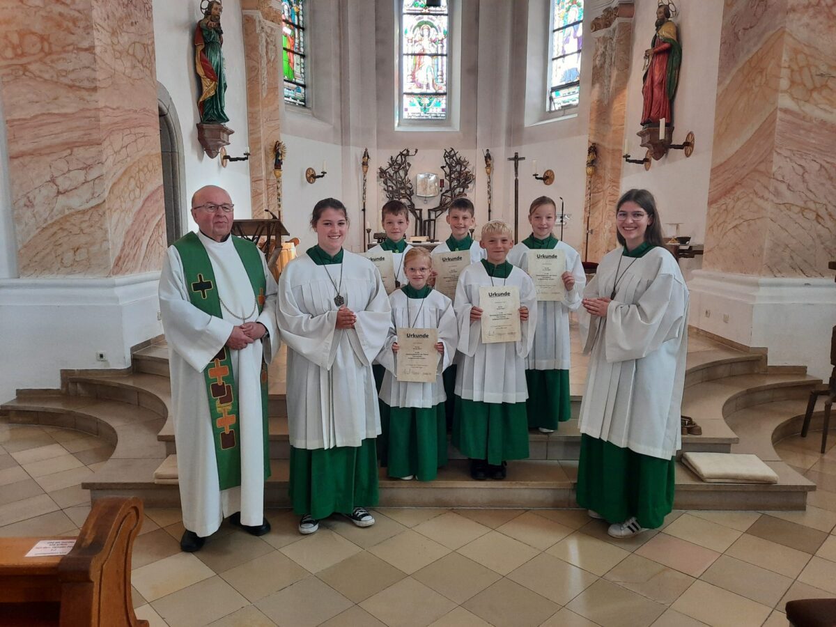 Zuwachs bei der Ministrantenschar in Tännesberg