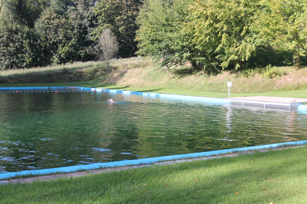 Waldbadestelle bei Georgenberg: Schwimmen noch möglich