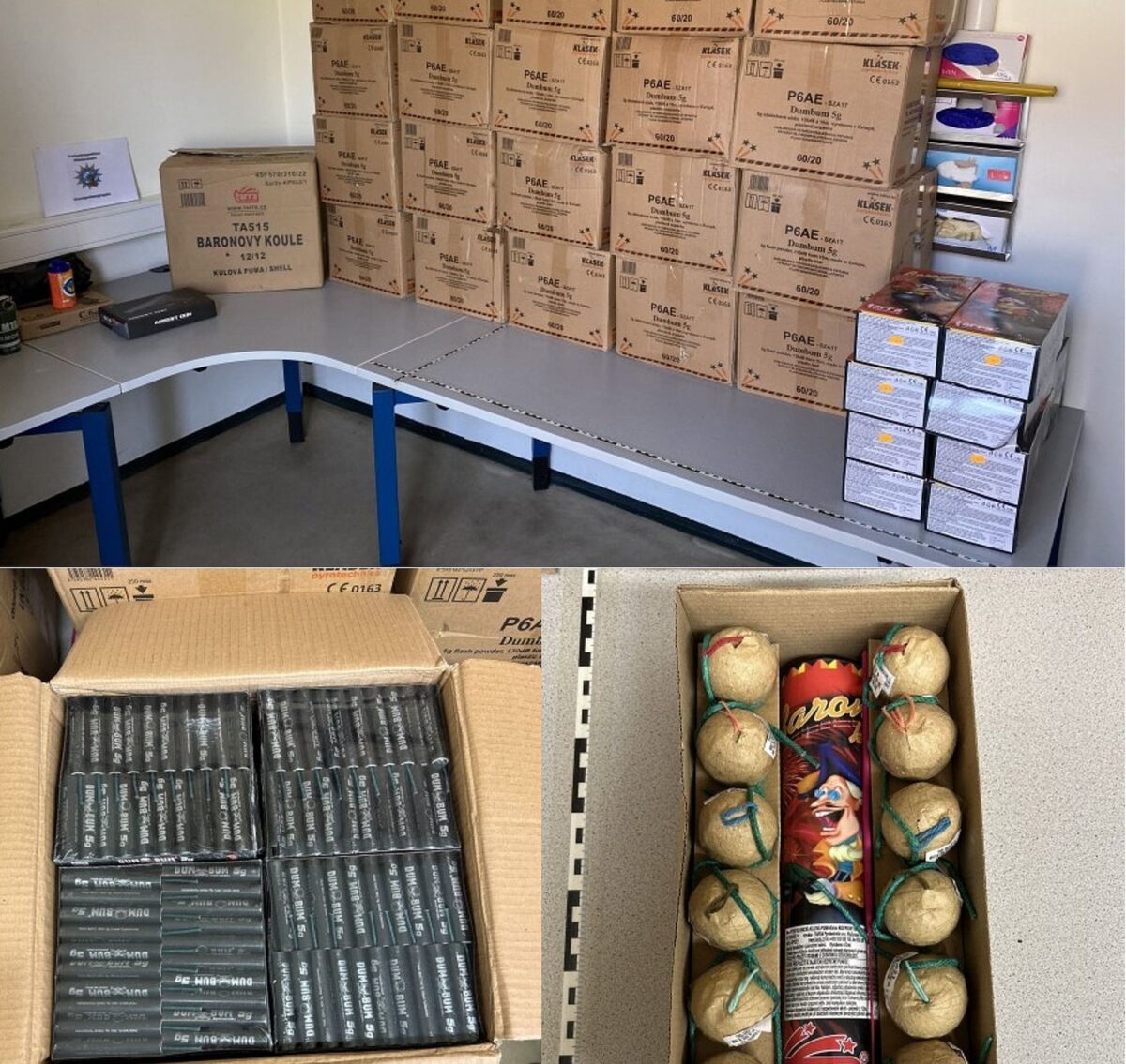 Grenzpolizei stoppt drei Niederländer mit 24.000 pyrotechnischen Gegenständen