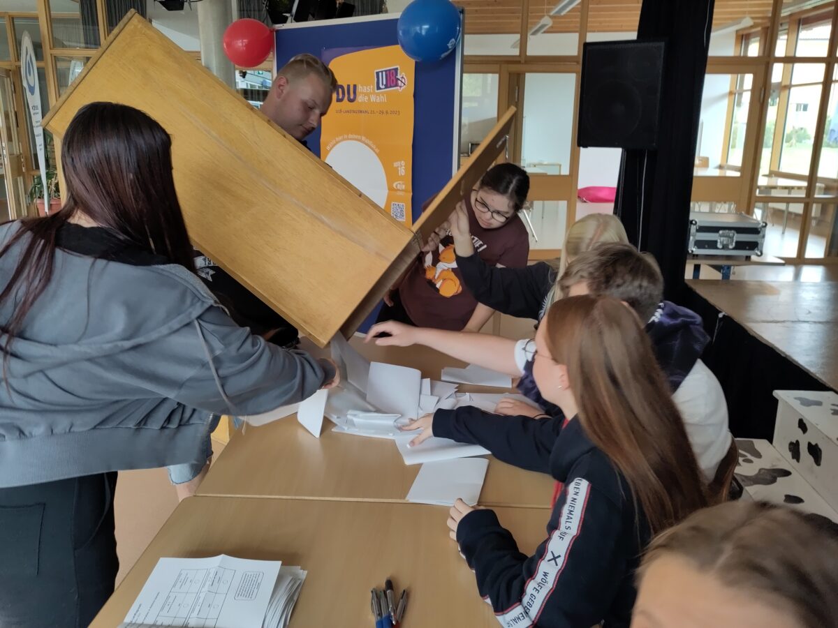 Inklusives Wahllokal Mitterteich bei der U18-Wahl