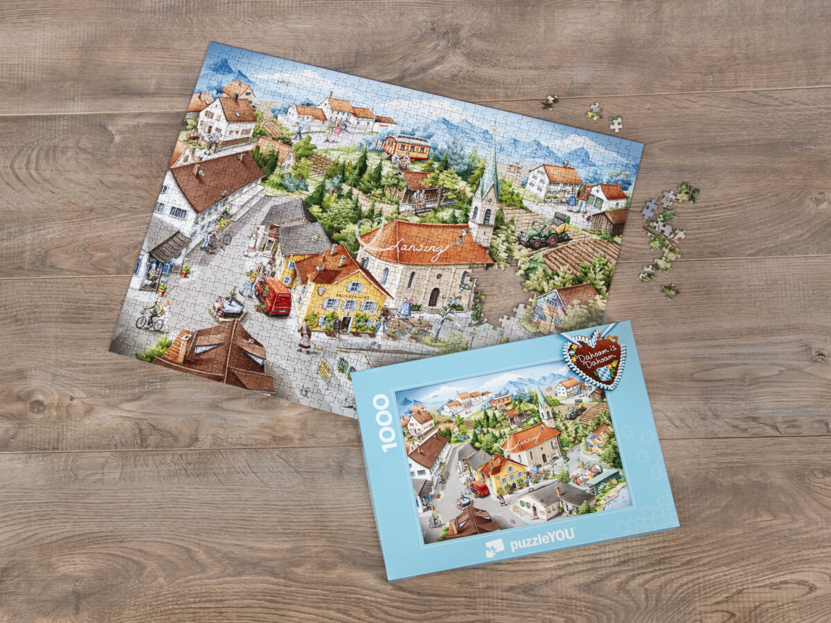 Gewinnspiel &amp; Geschenkidee: "Dahoam is Dahoam in Lansing" jetzt als Puzzle