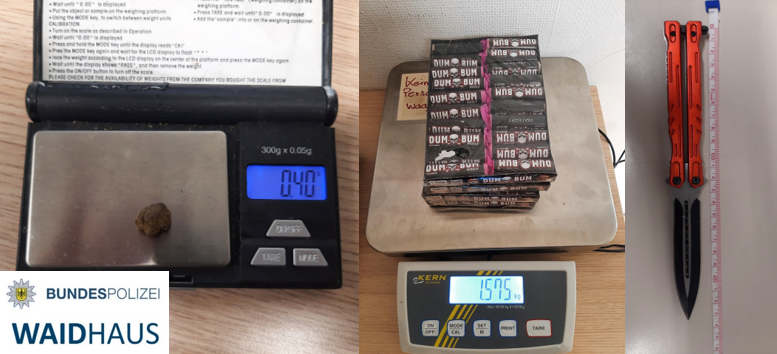 Bundespolizei Waidhaus stellt verbotenes „Dreierlei“ sicher