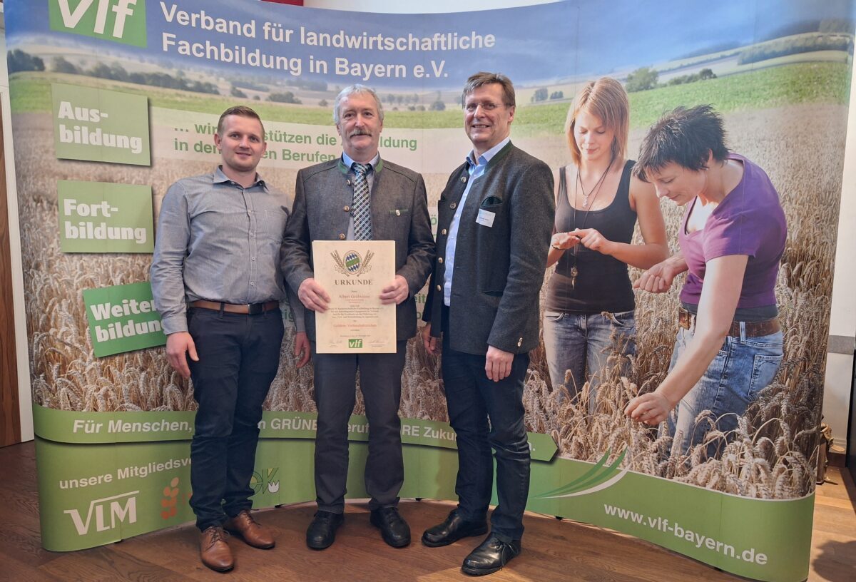 Albert Gollwitzer erhält Goldenes Verbandsabzeichen des vlf Bayern