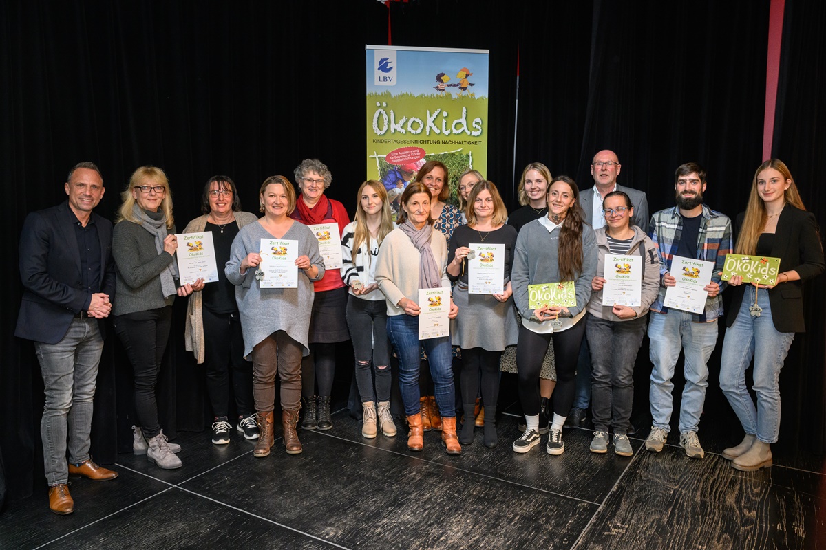 Zertifikatsverleihung von Ökokids an den Städtischen Kindergarten Eschenbach
