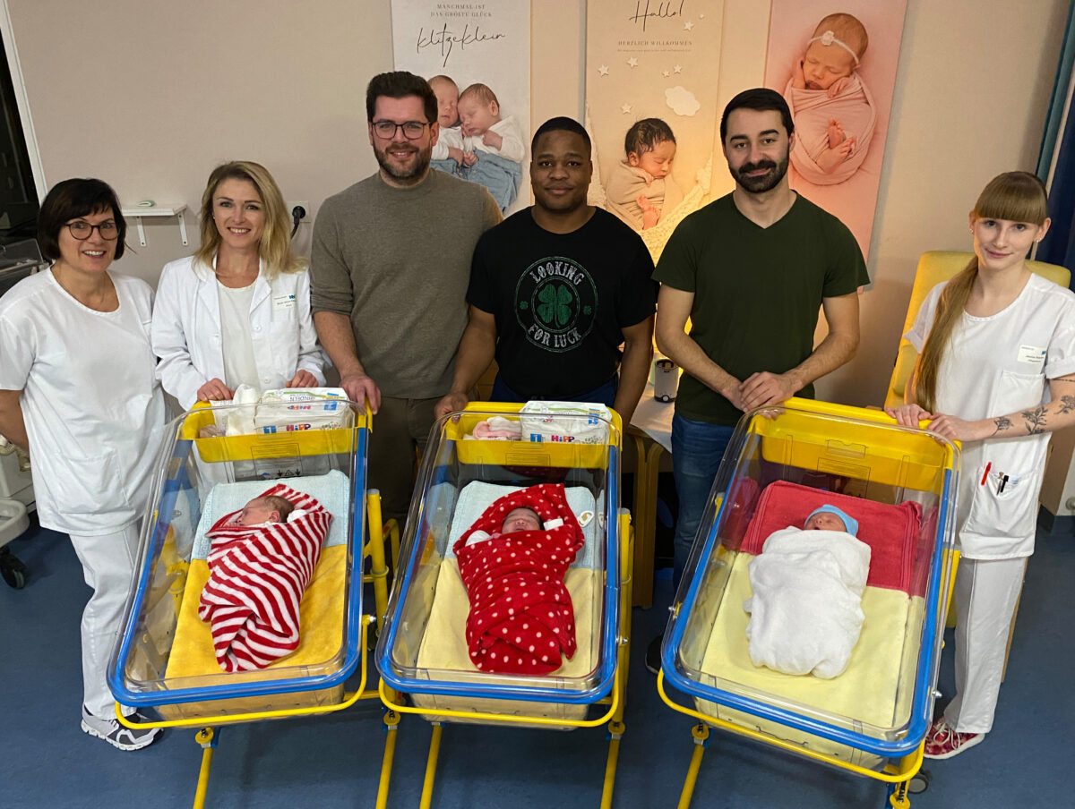 Etwas verspätet, aber einfach nur schön: zehn "Christkindl" im Klinikum