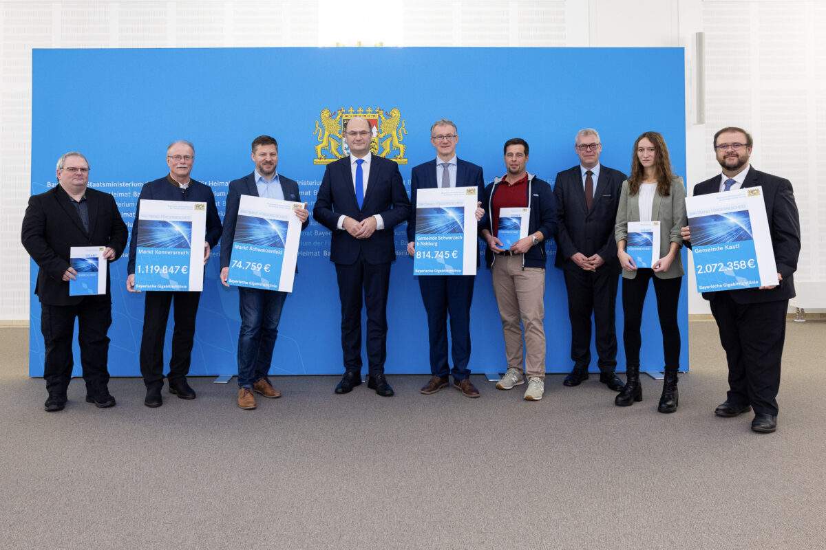 Gigabitausbau: Kastl und Konnersreuth bekommen Zuschüsse
