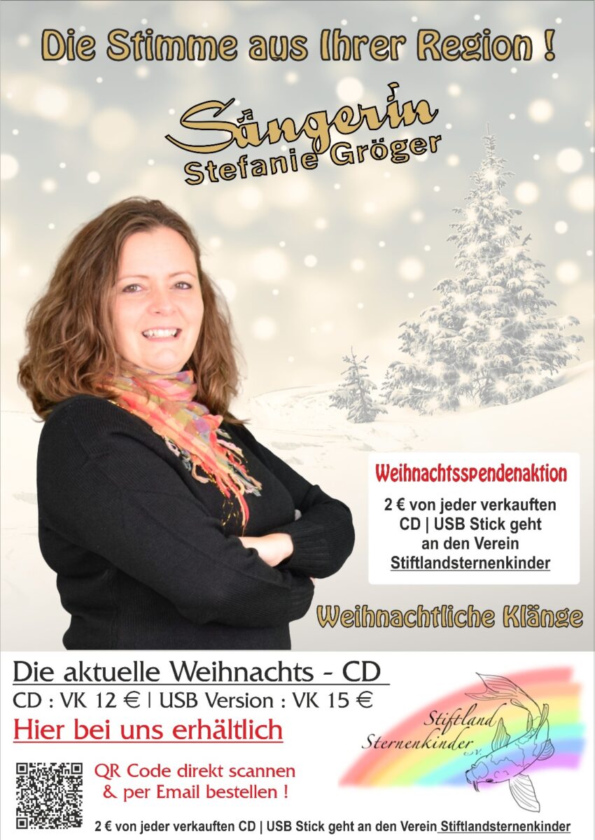 Sängerin setzt sich mit Weihnachts-CD für kranke Kinder ein