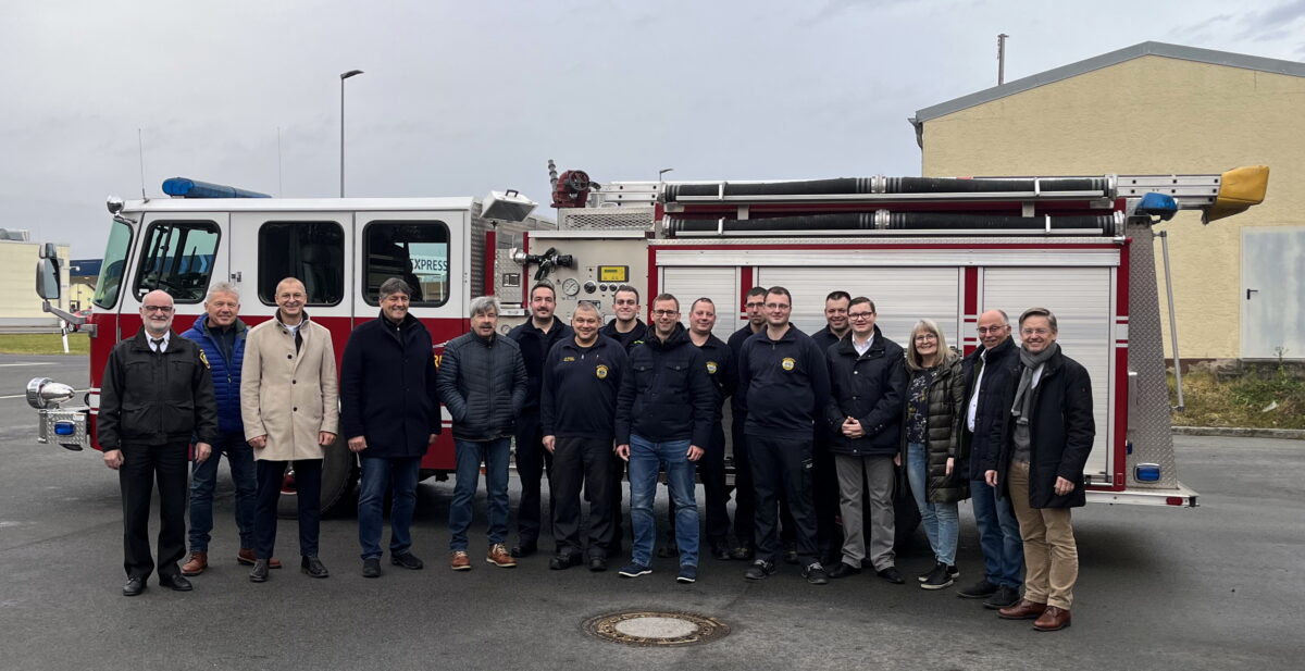Silvesterbesuch der CSU bei den US-Fire-Fightern