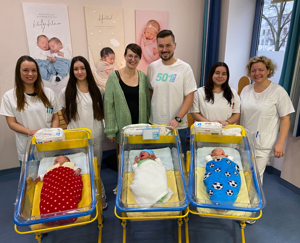 Vier Babys am letzten Tag des Jahres geboren -Bruno ist das Neujahrsbaby am Klinikum