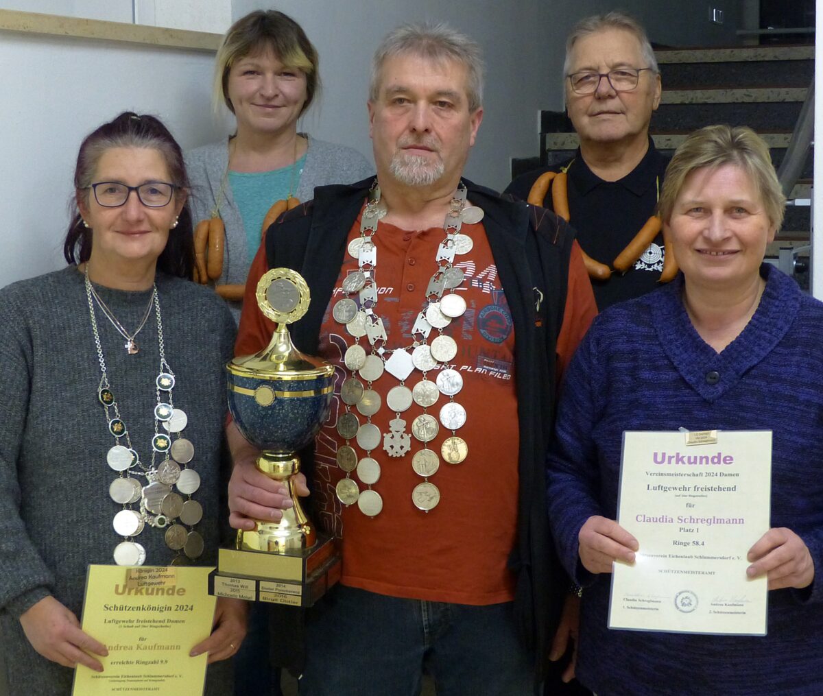 Schützenkönige im neuen Jahr gekürt: Dietmar Banasch und Andrea Kaufmann siegen