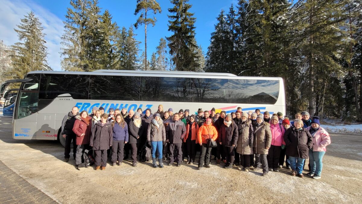 Kastler Schützen auf Vereinsausflug zum Biathlon-Weltcup