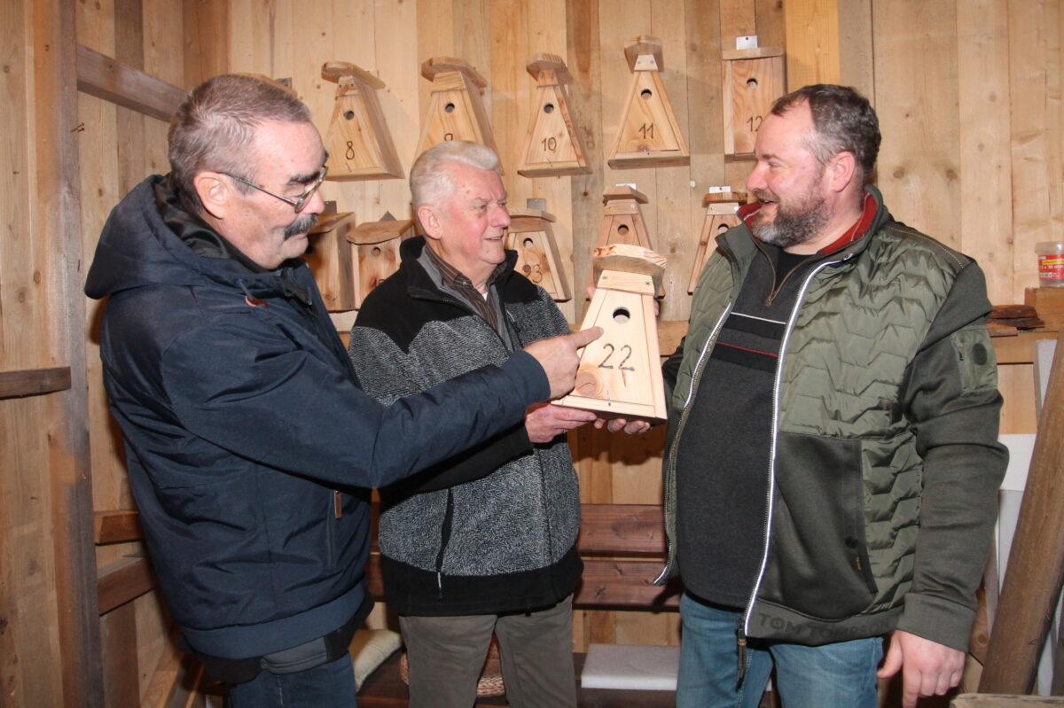 Nistkästen als Adventskalender