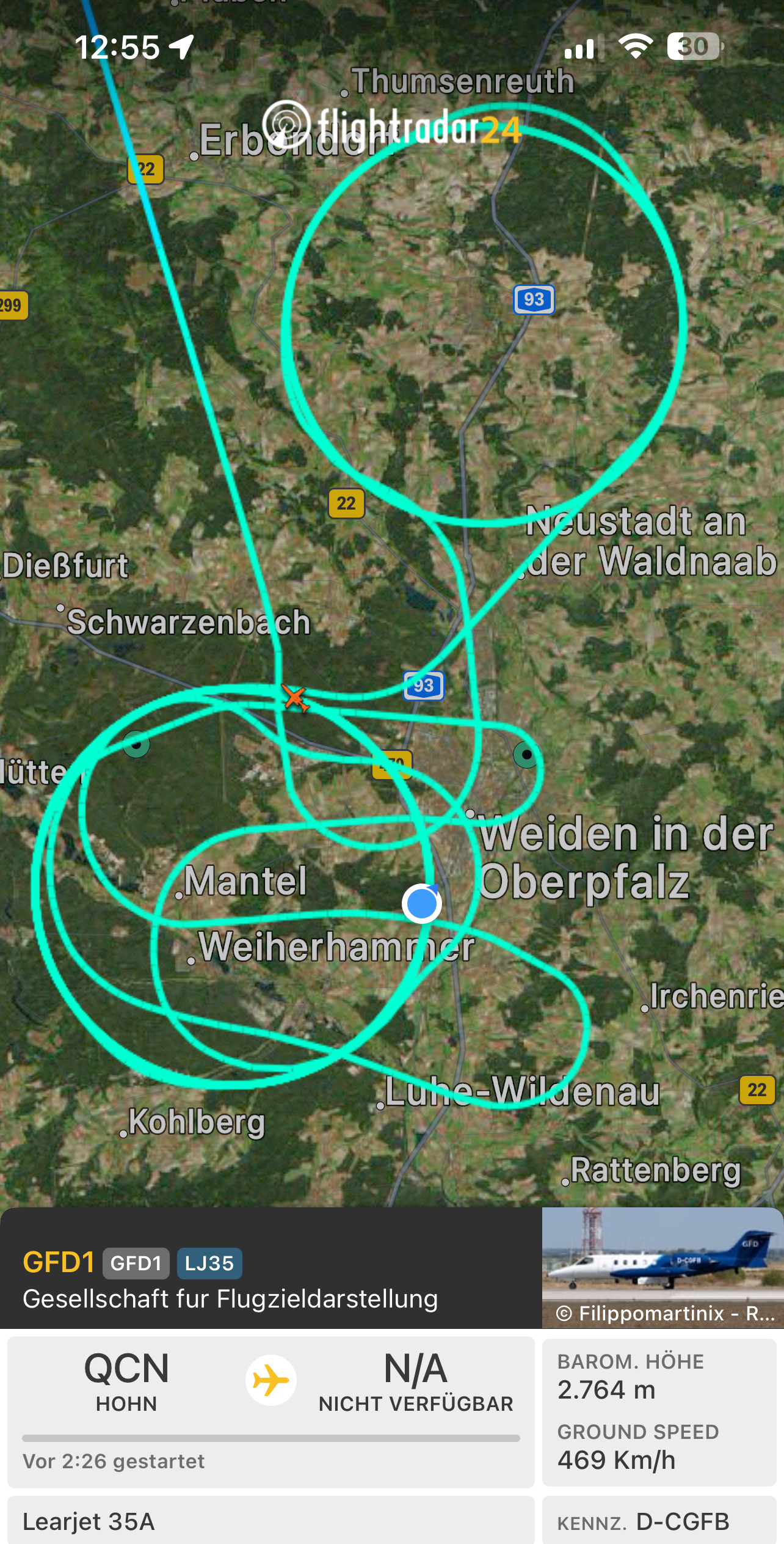 20240229 Flugbewegungen Foto: Martin Stangl