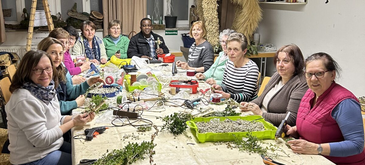 Immenreuther Palmbuschenaktion am Palmsonntag