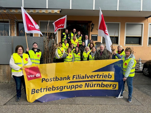 Warnstreik Postbank Verdi