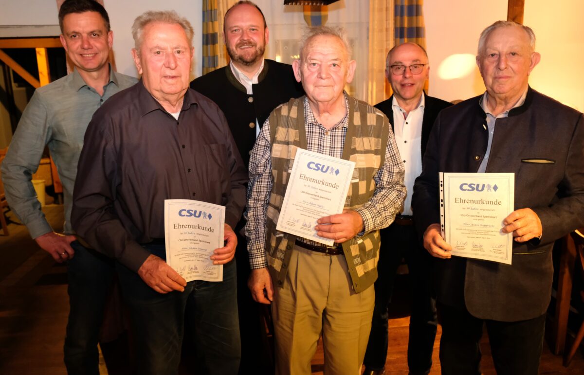 "Erfolgreiche Arbeit der CSU stärkt den Ort Speinshart"