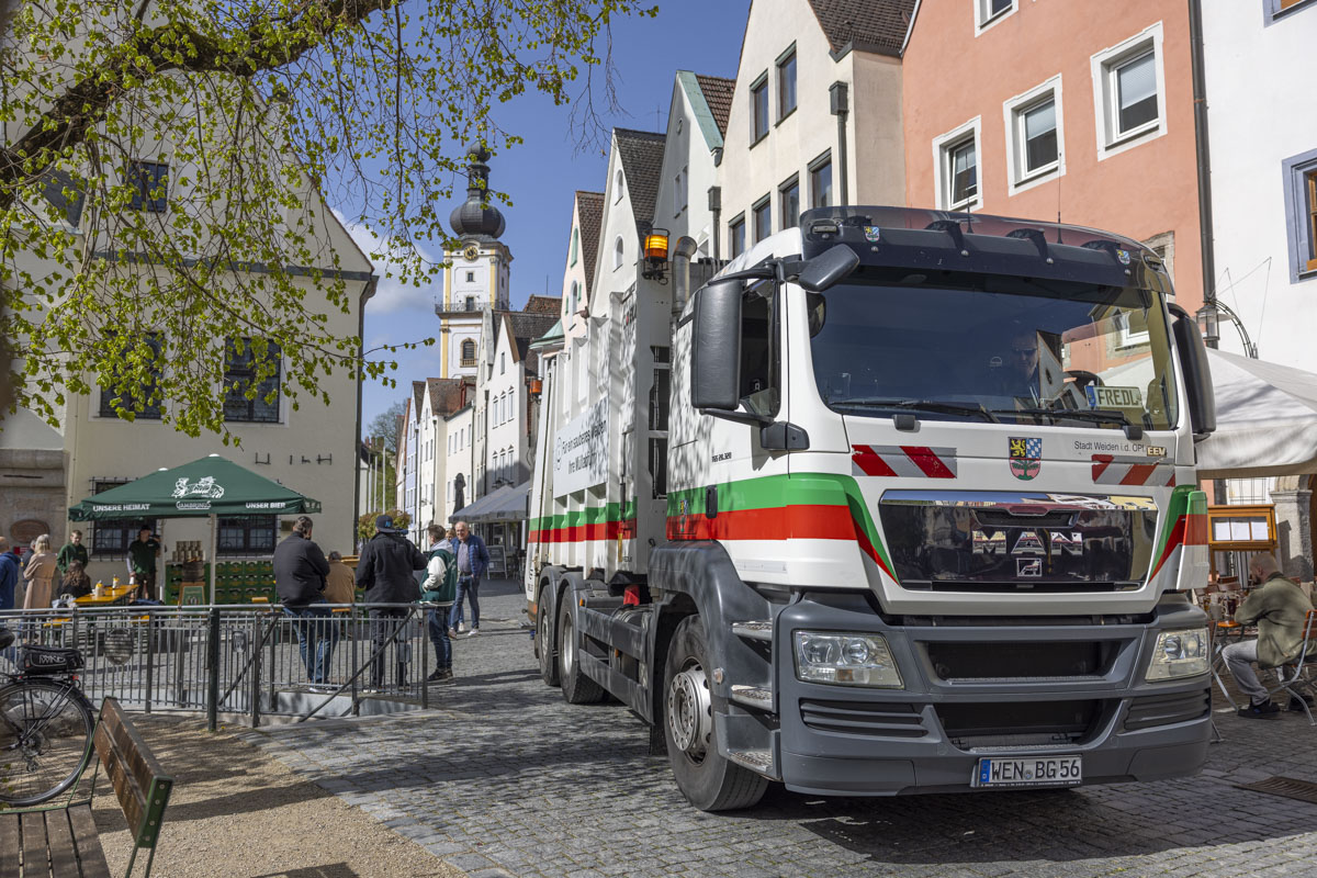 Feiertage verschieben Müllabfuhr in Weiden