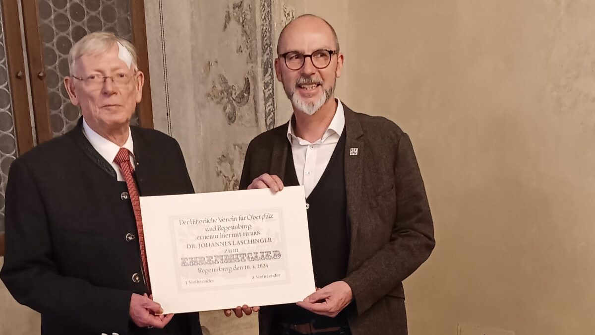Dr. Johannes Laschinger – eine besondere Stütze des Historischen Vereins