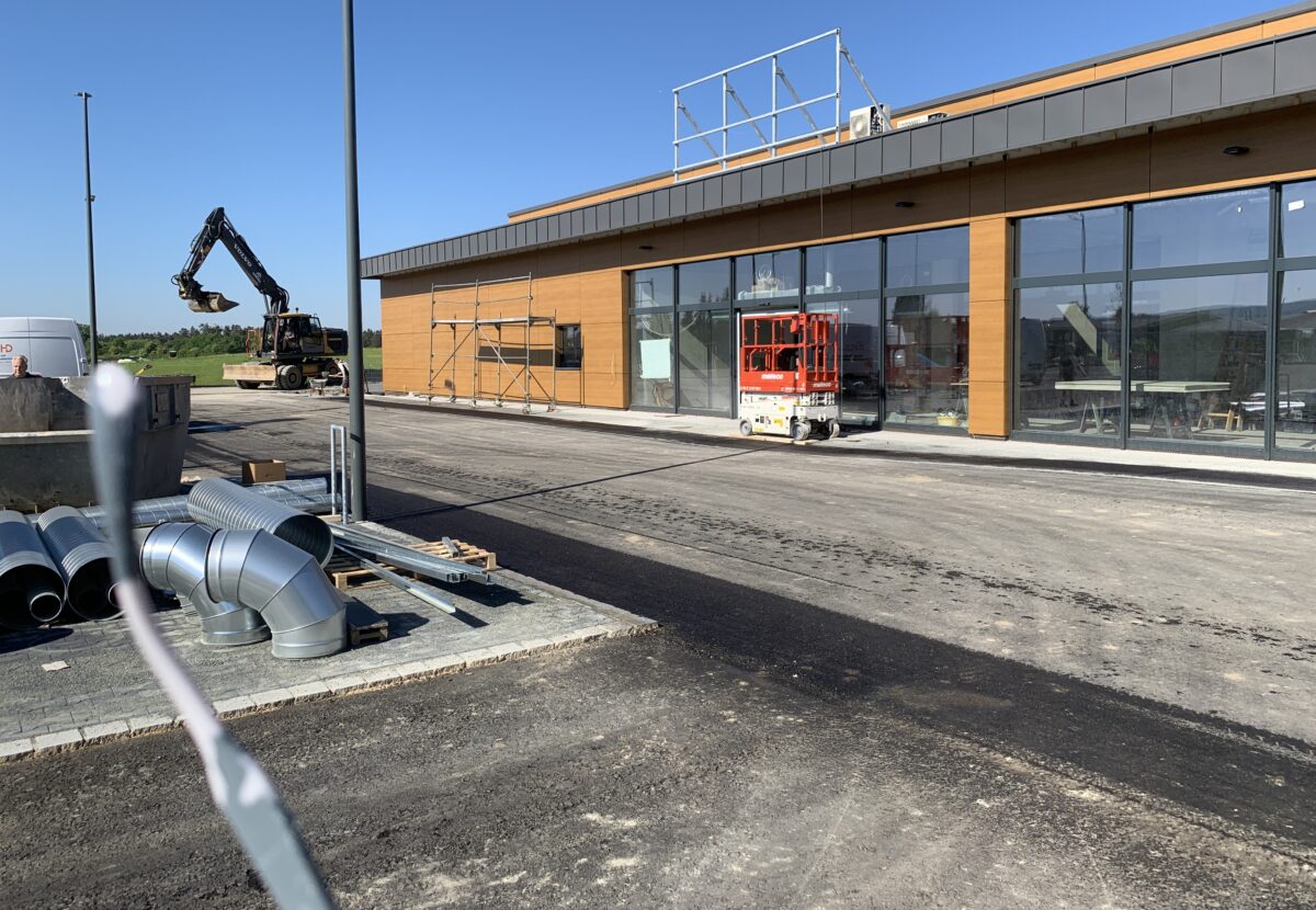 Neuer REWE-Markt in Altenstadt/WN nimmt Formen an