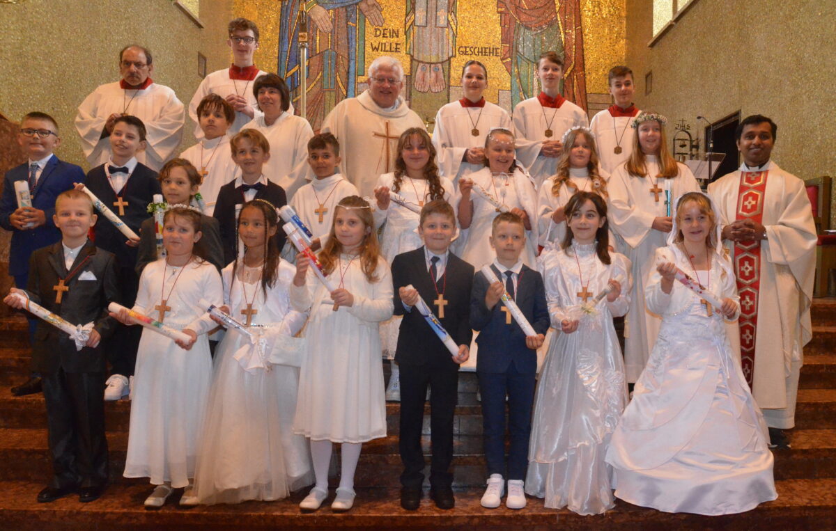 Erstkommunion in Herz Jesu erstmals gemeinsam mit der Pfarrei St. Johannes