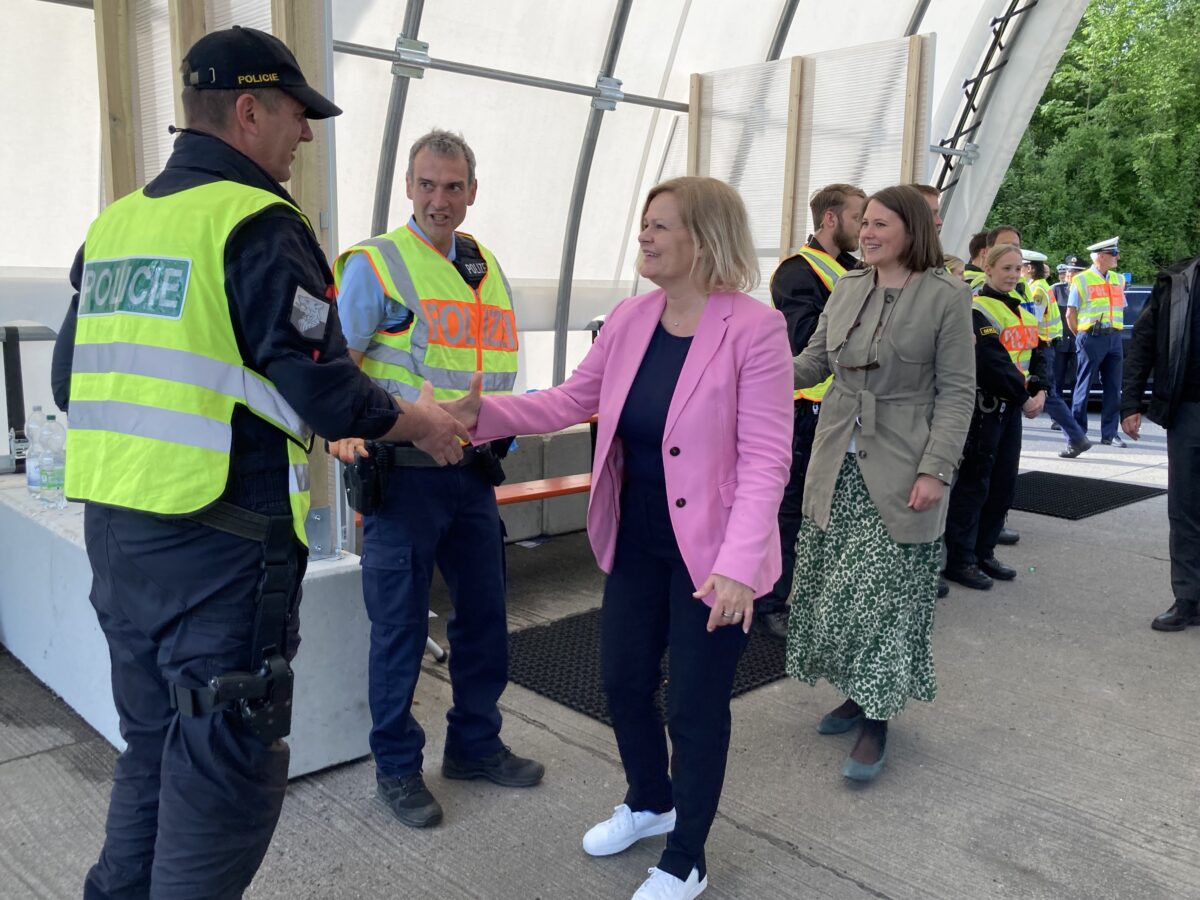 Nancy Faeser Bundespolizei Waidhaus Grenzkontrolle Ulrichsberg