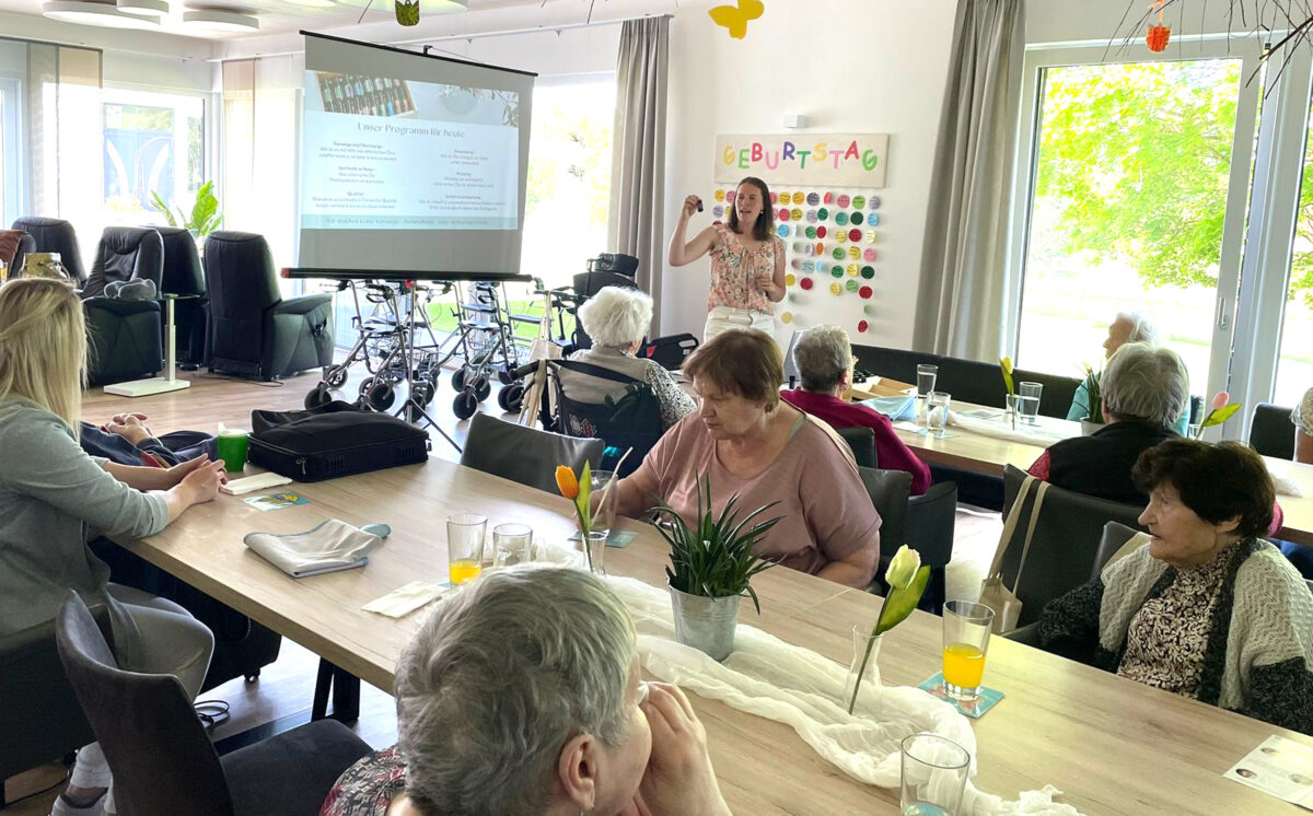 Senioren interessieren sich für natürliche Öle