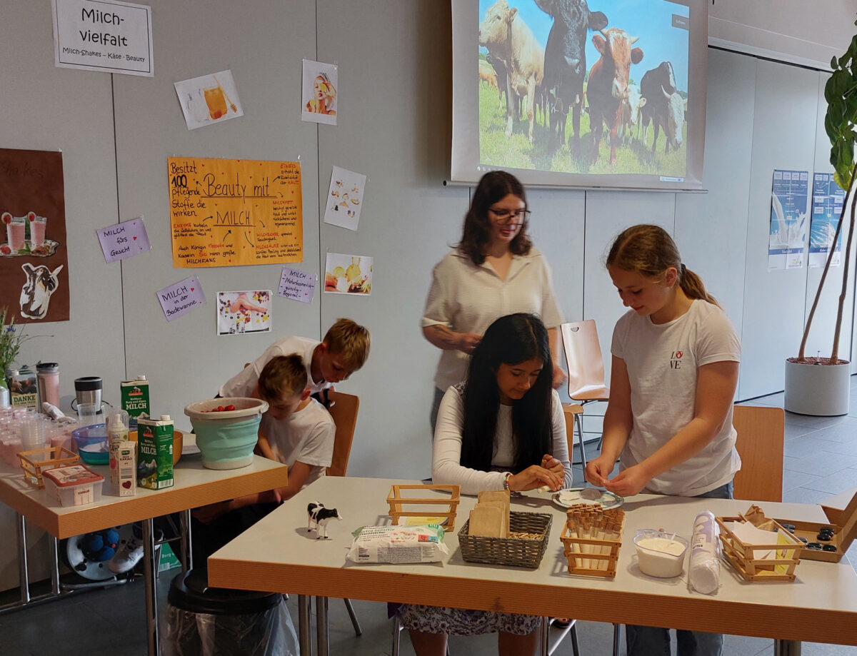 Klassenzimmer mit dem Bauernhof vertauscht