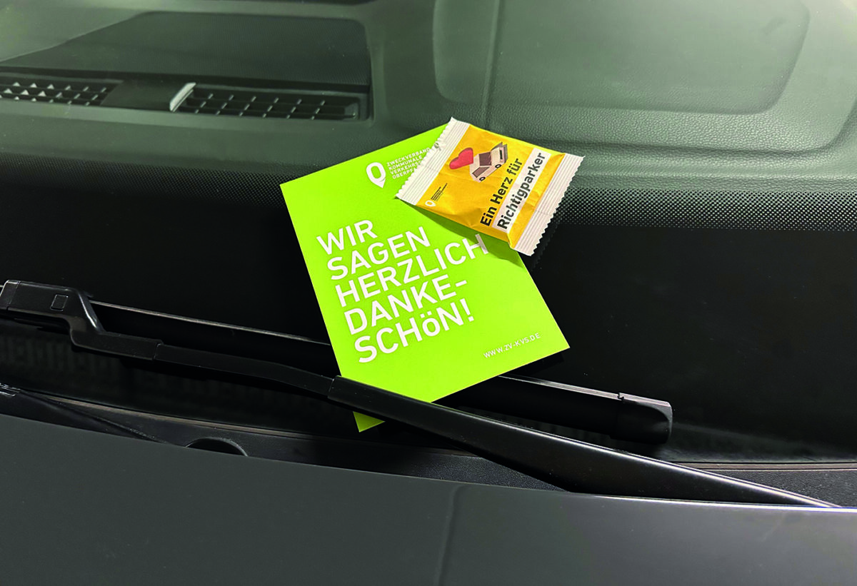 Süße Überraschung für Richtigparker