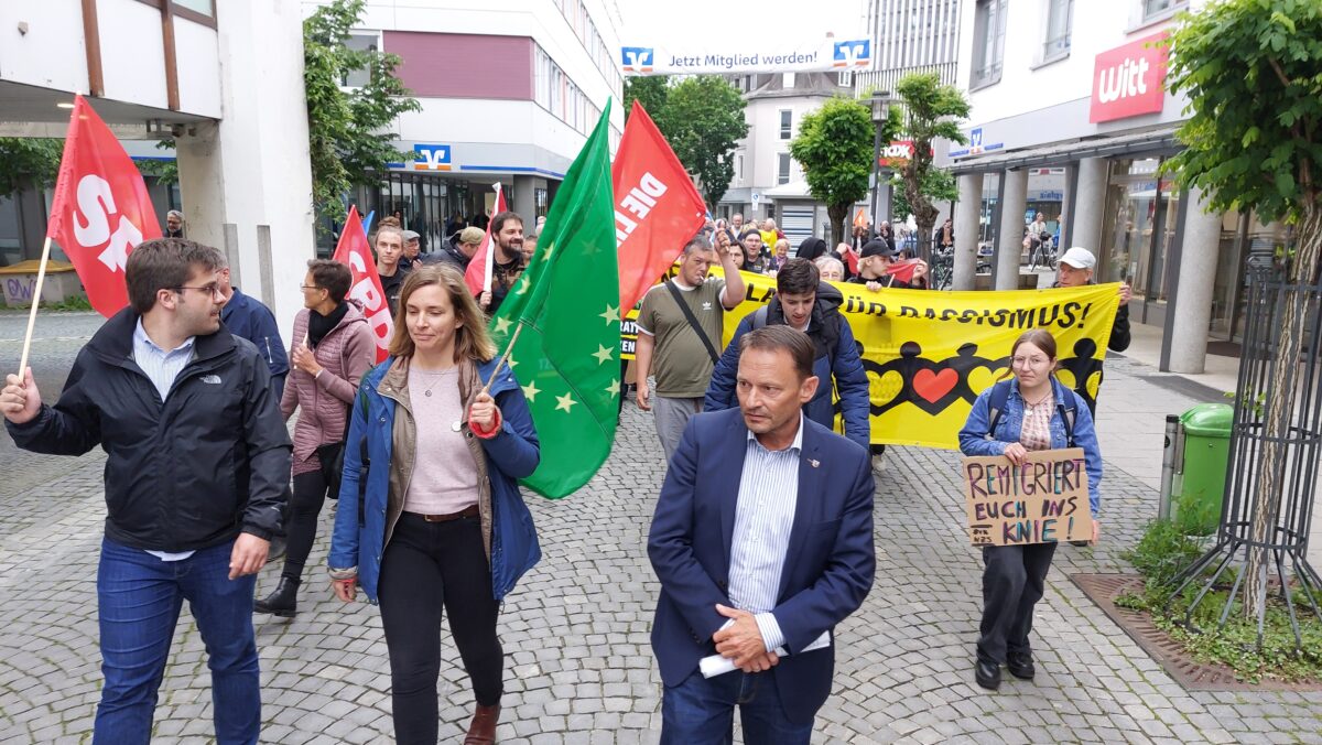 Kundgebung des Oberpfälzer Bündnisses für Toleranz und Menschenrechte