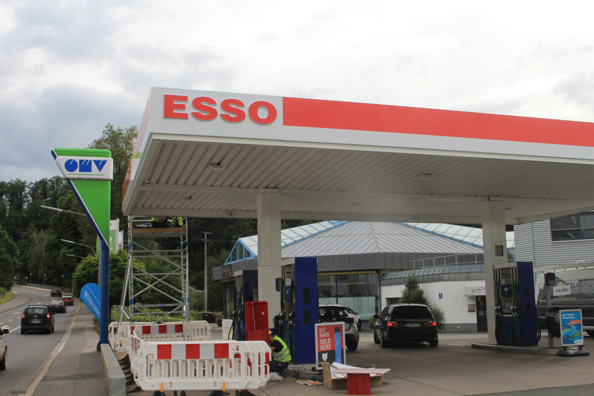 Tankstelle wechselt die Marke: Aus OMV wird Esso