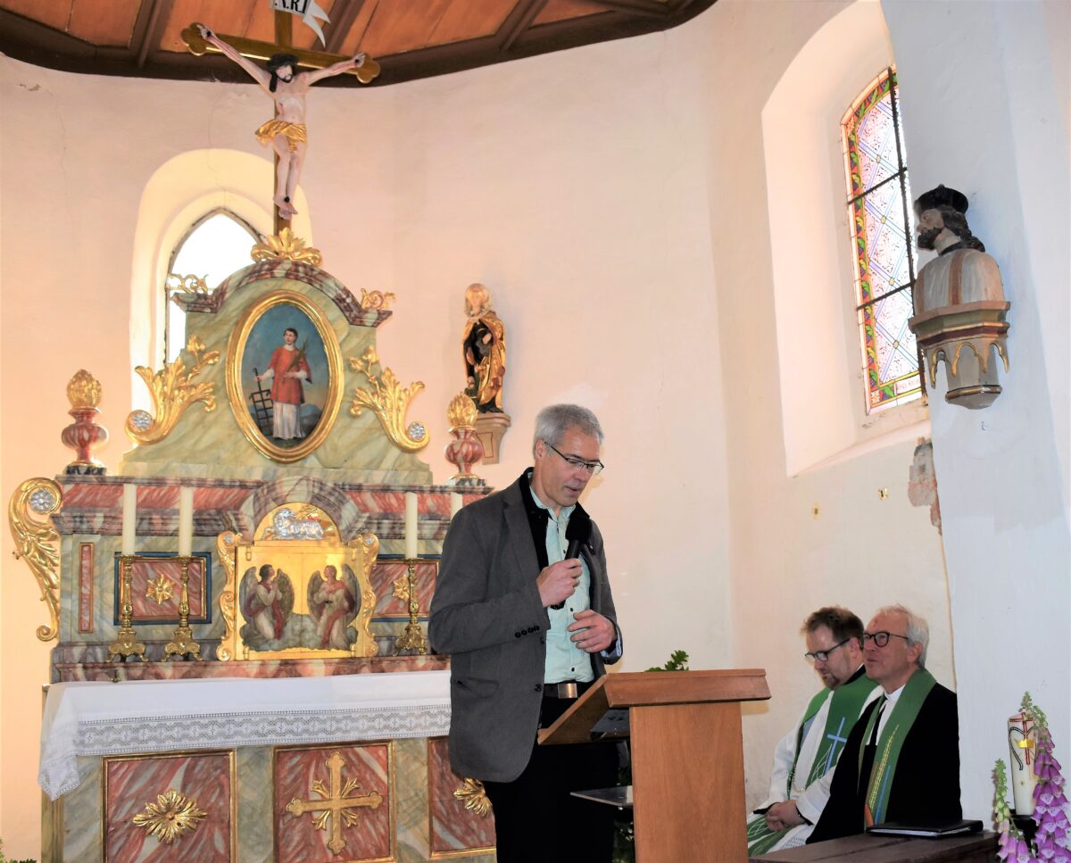 Gebet beim Kulturgut und Imbiss mit St. Laurent-Rotwein