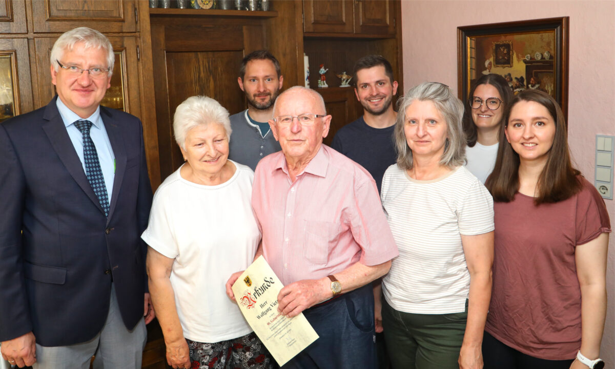 Wolfgang Vietz aus Erbendorf feiert 90. Geburtstag