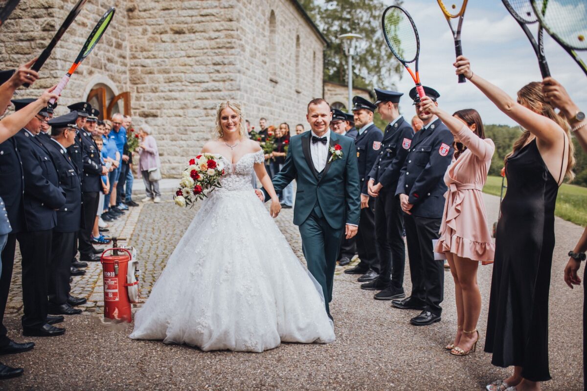 Traumhochzeit in Erbendorf mit Feuerwerk gefeiert