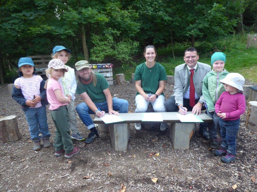 Auf dem Weg zum Naturpark-Kindergarten
