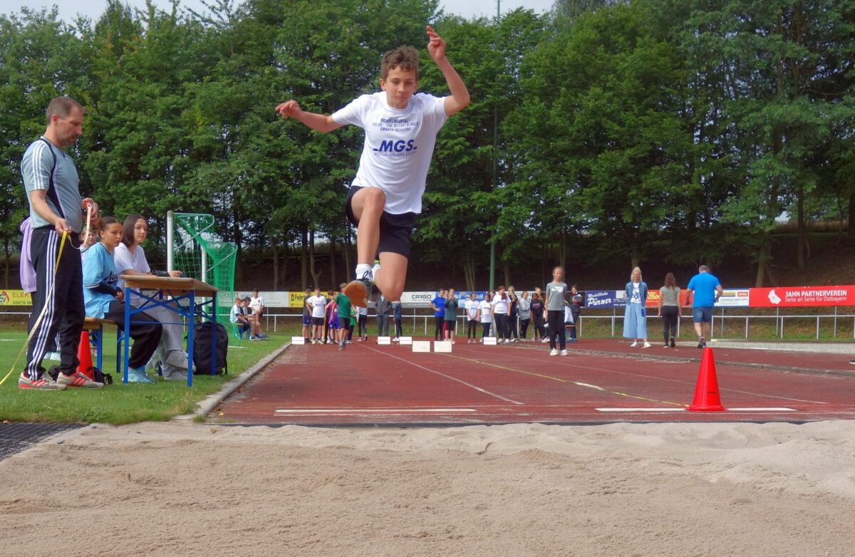Leichtathletik B-Programm: Mittelschulen ermitteln Kreissieger