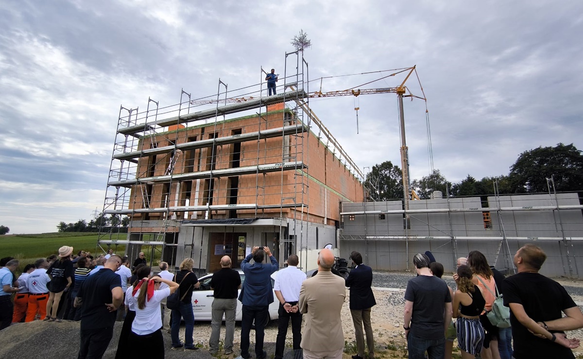 Es geht voran - Richtfest am neuen BRK-Haus in Eschenbach