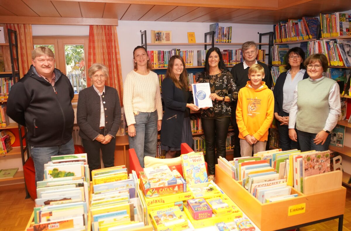 Bücherei-Siegel in Silber für Waldthurn