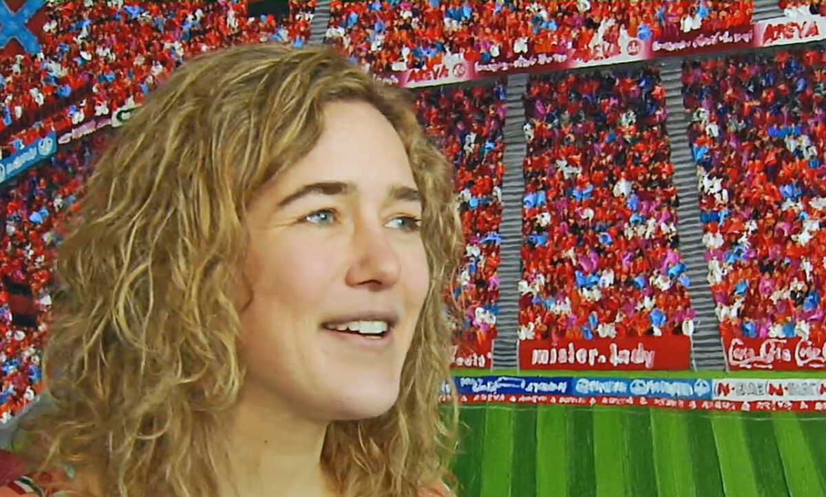 Katharinas pastose Kunst: Zwischen Flowerpower und Fußballmania