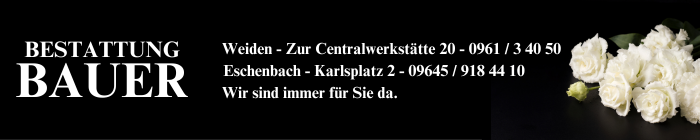 Danksagung Waltraud Kieswetter, Pressath